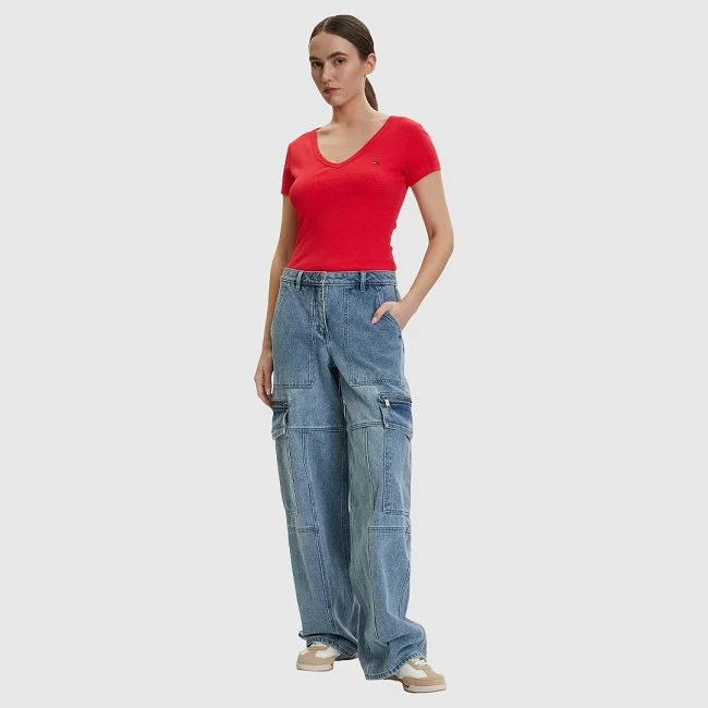 Camiseta Tommy Hilfiger Roja Mujer