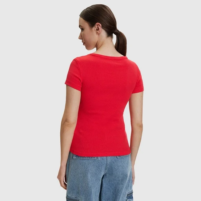 Camiseta Tommy Hilfiger Roja Mujer