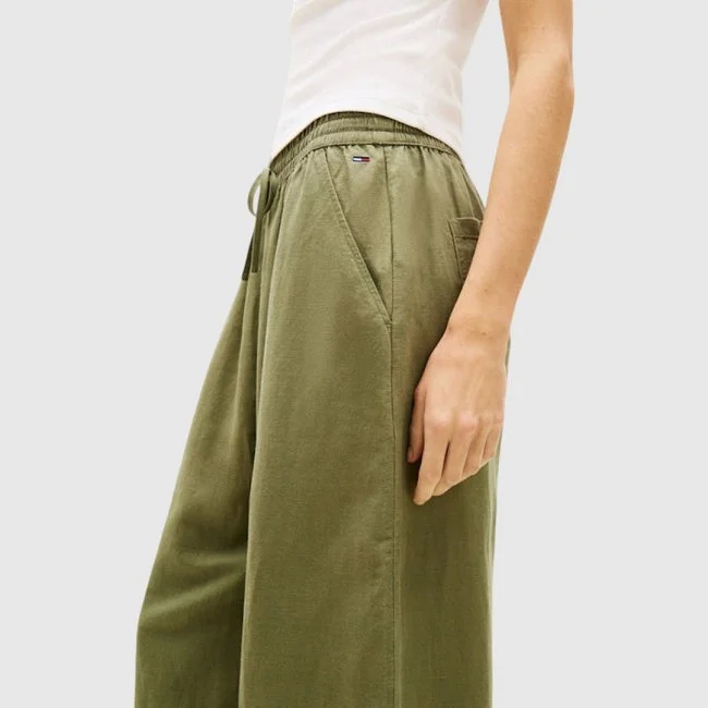 Pantalón Tommy Hilfiger Verde Mujer