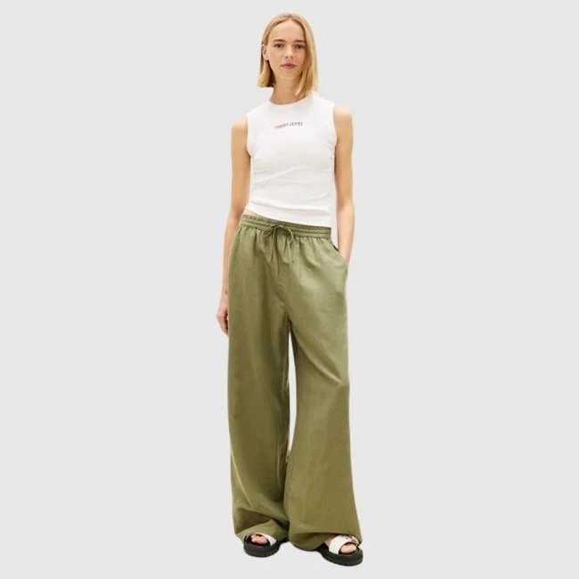 Pantalón Tommy Hilfiger Verde Mujer