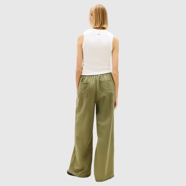 Pantalón Tommy Hilfiger Verde Mujer