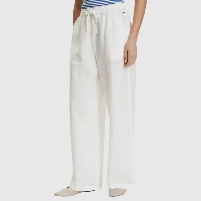Pantalón Tommy Hilfiger Blanco Mujer
