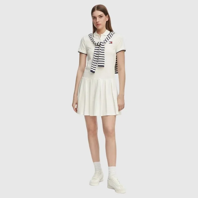 Vestido Tommy Hilfiger Blanco Mujer