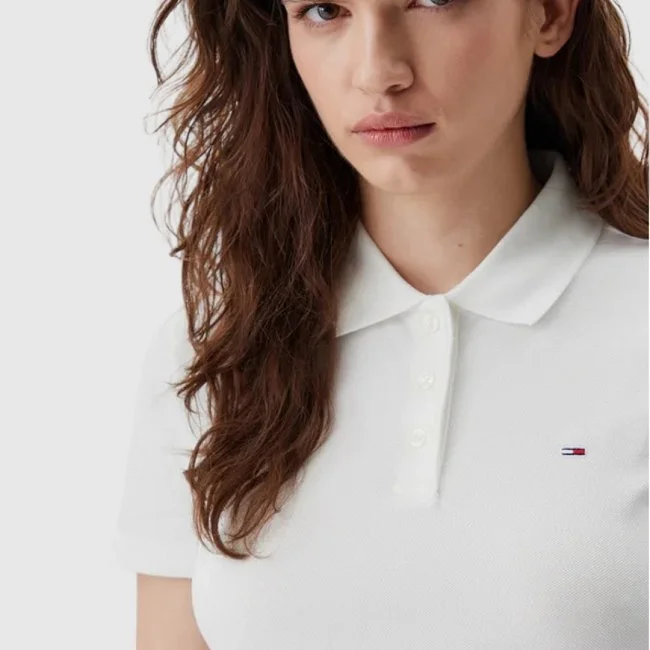 Polo Tommy Hilfiger Blanco Mujer