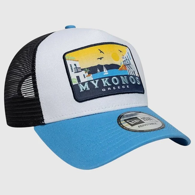 Gorra New Era Blanca y Azul Hombre