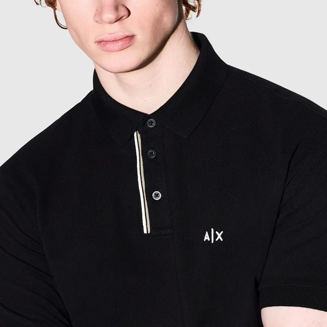 Polo Armani Exchange Negro Hombre