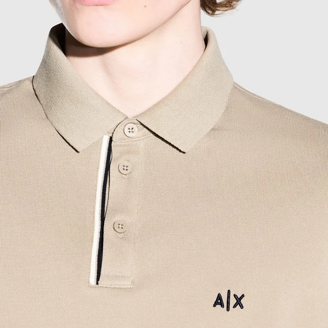 Polo Armani Exchange Beige Hombre
