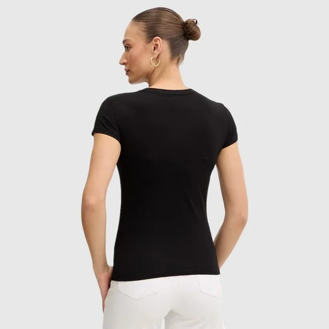 Camiseta Armani Exchange Negra Mujer