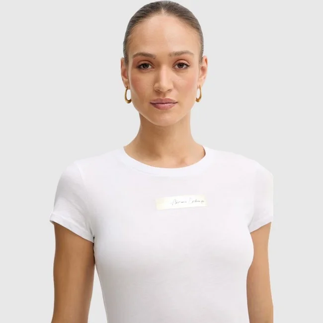 Camiseta Armani Exchange Blanca Mujer
