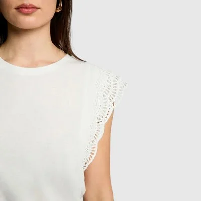 Camiseta Morgan Blanca Mujer 2