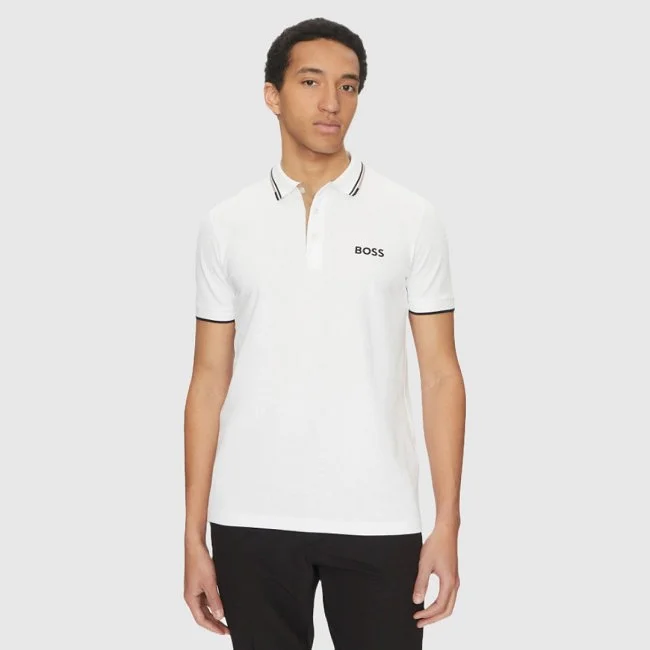 Polo Boss Blanco Hombre