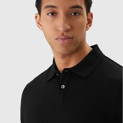 Polo Guess Negro Hombre 2