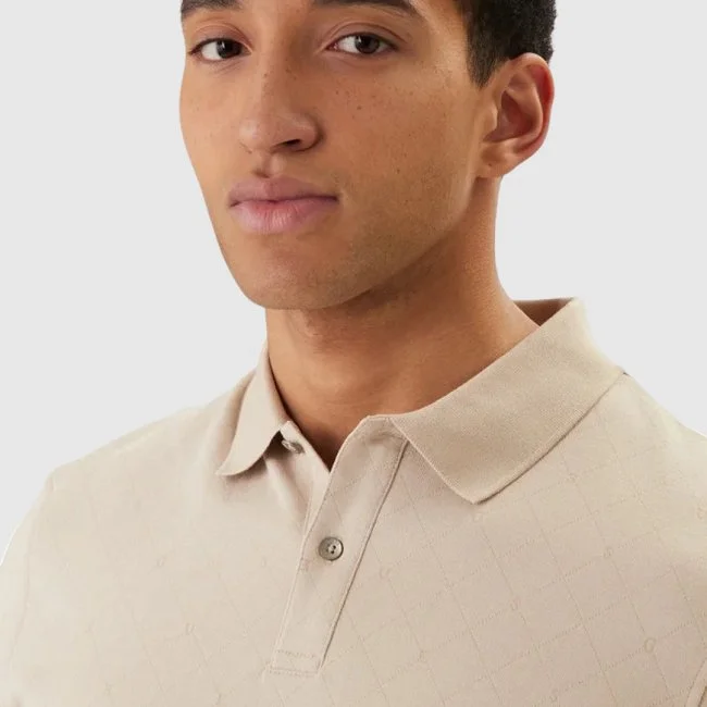 Polo Guess Beige Hombre
