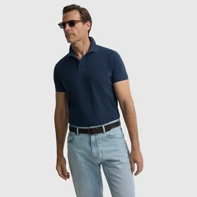 Polo Silbon Azul Marino Hombre