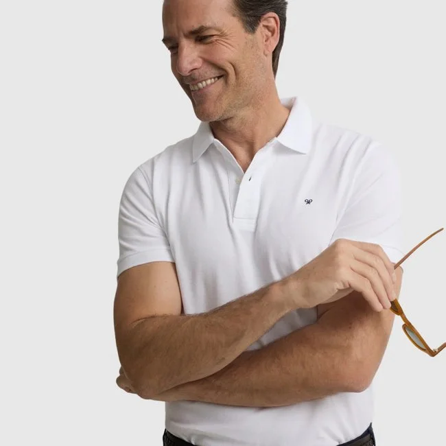 Polo Silbon Blanco Hombre
