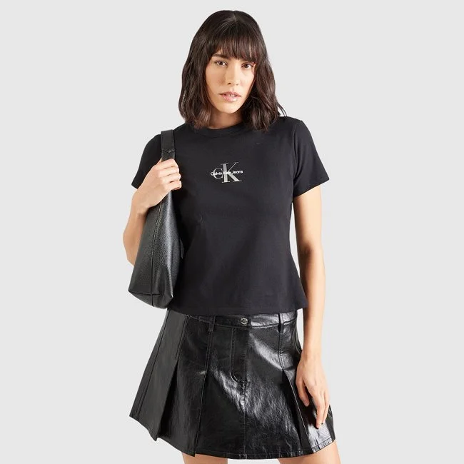 Camiseta Calvin Klein Negra Mujer