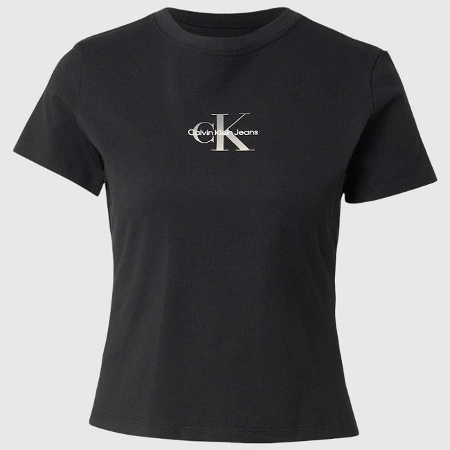 Camiseta Calvin Klein Negra Mujer