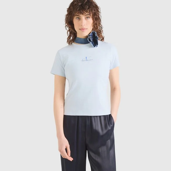 Camiseta Calvin Klein Azul Mujer
