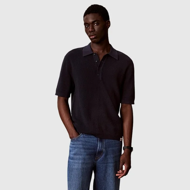Polo Calvin Klein Azul Hombre