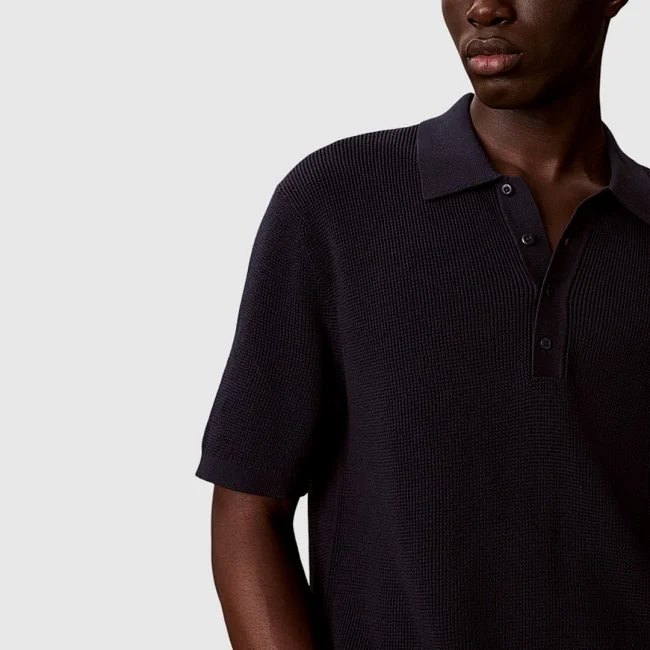Polo Calvin Klein Azul Hombre