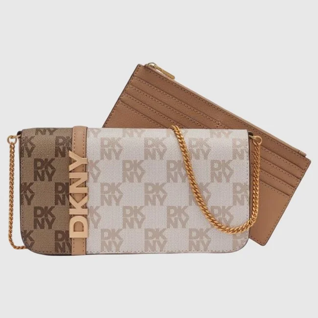 Bolso DKNY Marrón y Beige Mujer