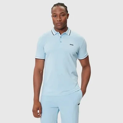 Polo Boss Azul Claro Hombre
