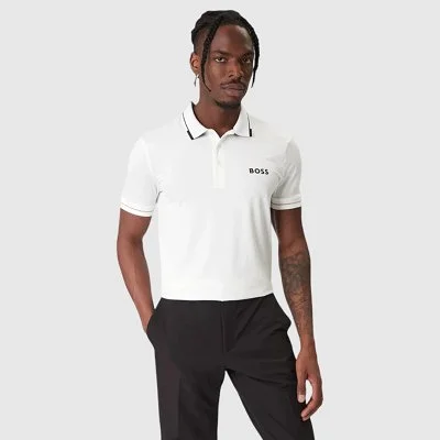 Polo Boss Blanco Hombre