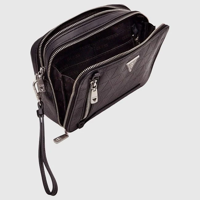 Bandolera Guess Negra Hombre