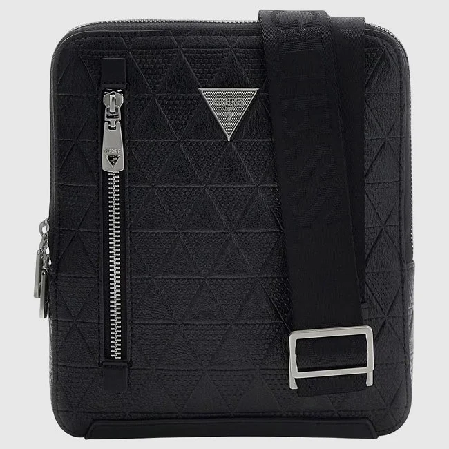 Bandolera Guess Negra Hombre