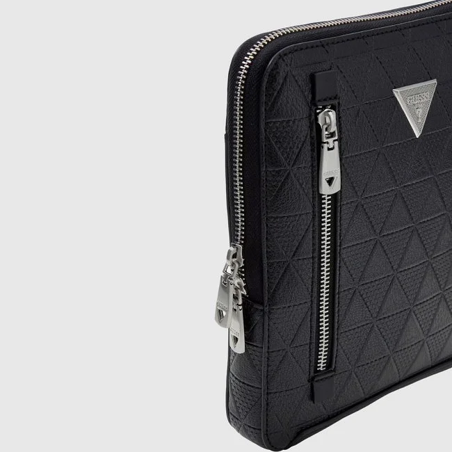Bandolera Guess Negra Hombre