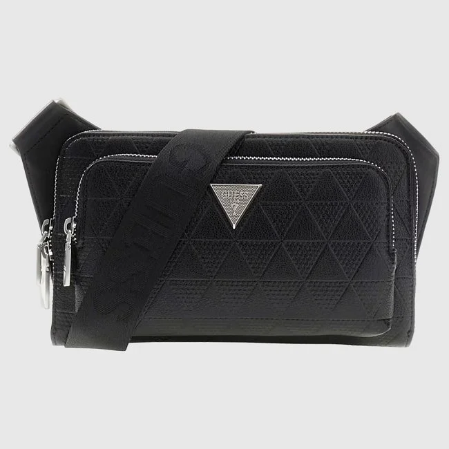 Bandolera Guess Negra Hombre