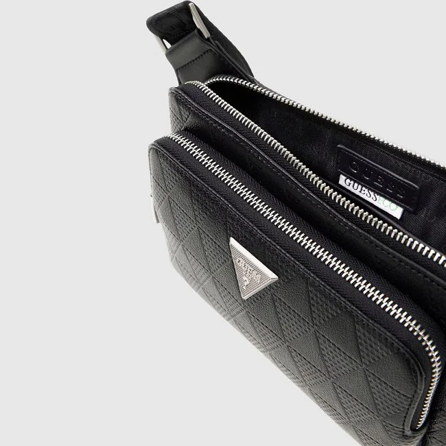 Bandolera Guess Negra Hombre