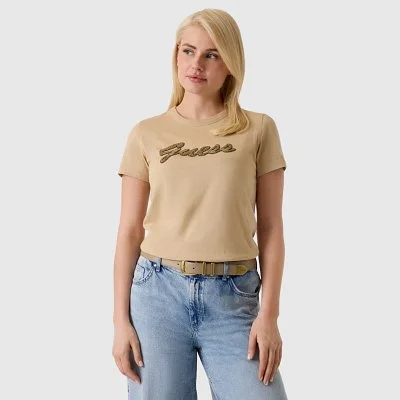Camiseta Guess Beige Mujer