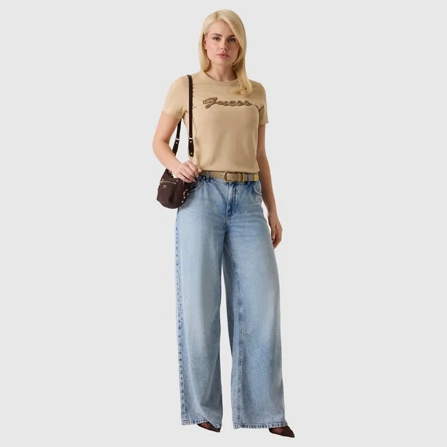 Camiseta Guess Beige Mujer