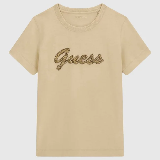 Camiseta Guess Beige Mujer