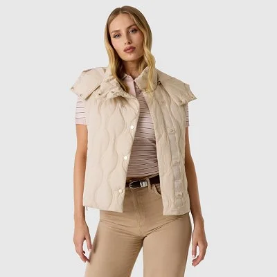 Chaleco Guess Beige Mujer