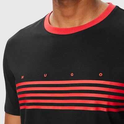 Camiseta Hugo Negra Hombre 2