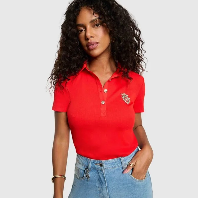 Camiseta Morgan Roja Mujer