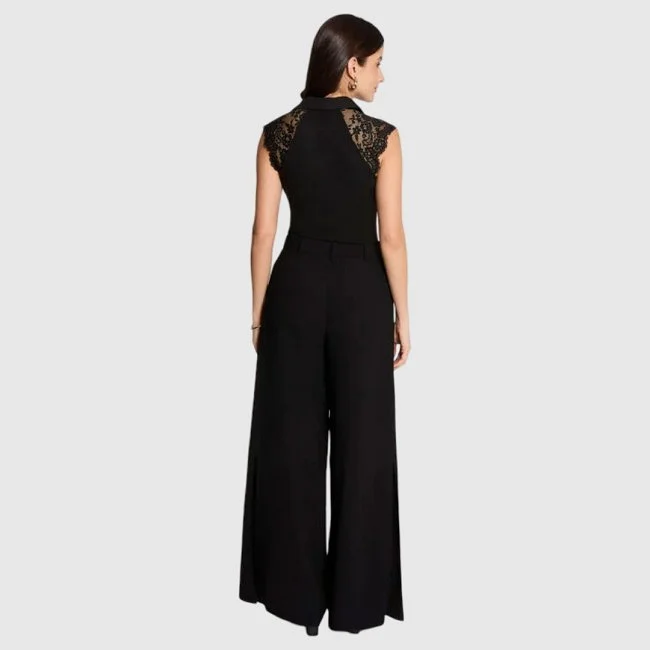 Camiseta Morgan Negra Mujer
