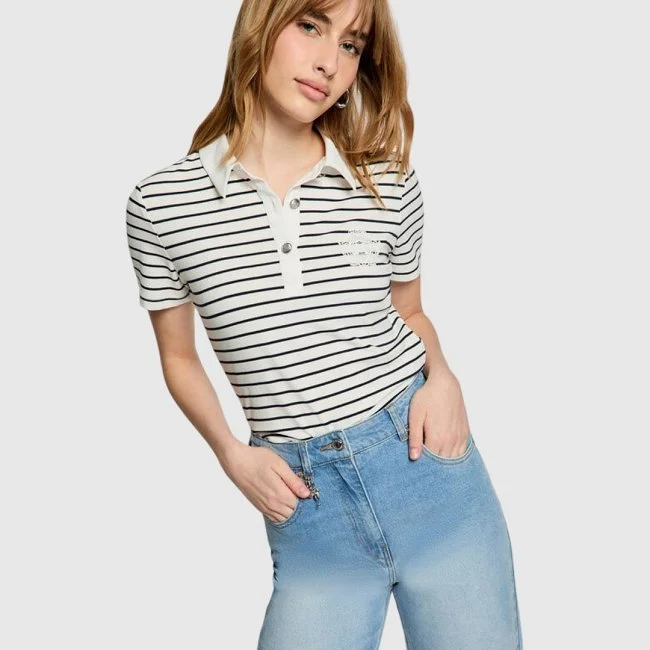 Camiseta Morgan Rayas Mujer
