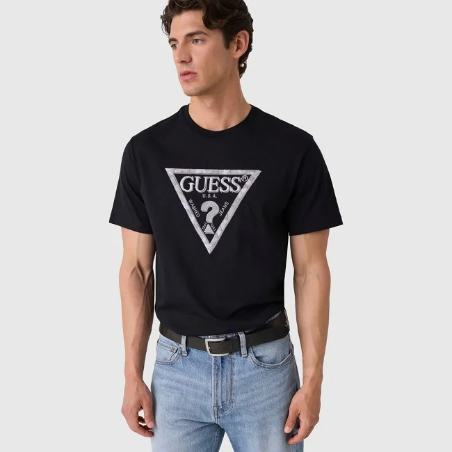 Camiseta Guess Negra Hombre