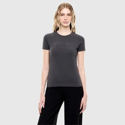 Camiseta Armani Gris Mujer