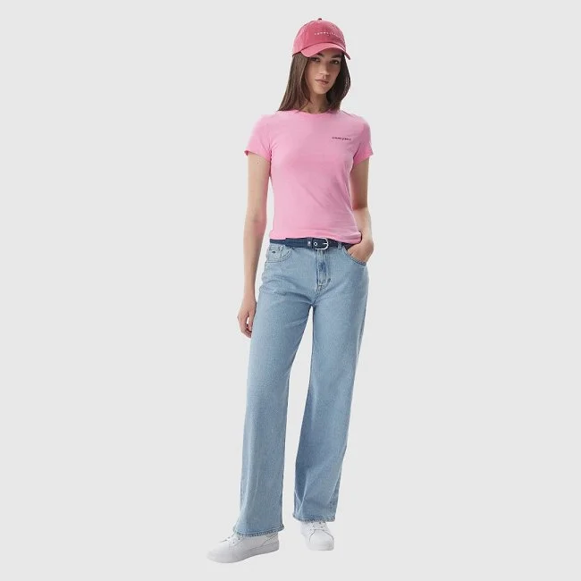 Camiseta Tommy Hilfiger Rosa Mujer