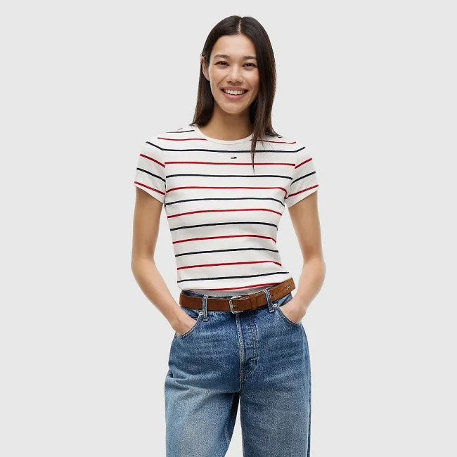 Camiseta Tommy Hilfiger Rayas Mujer