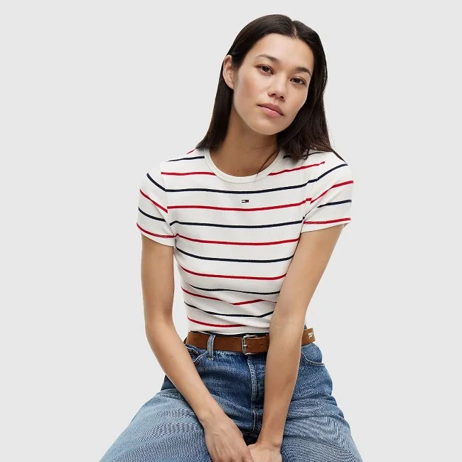 Camiseta Tommy Hilfiger Rayas Mujer