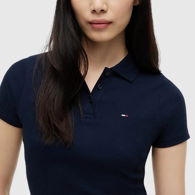 Polo Tommy Hilfiger Azul Mujer
