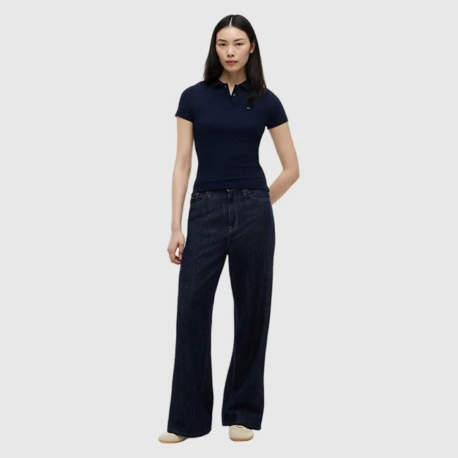 Polo Tommy Hilfiger Azul Mujer