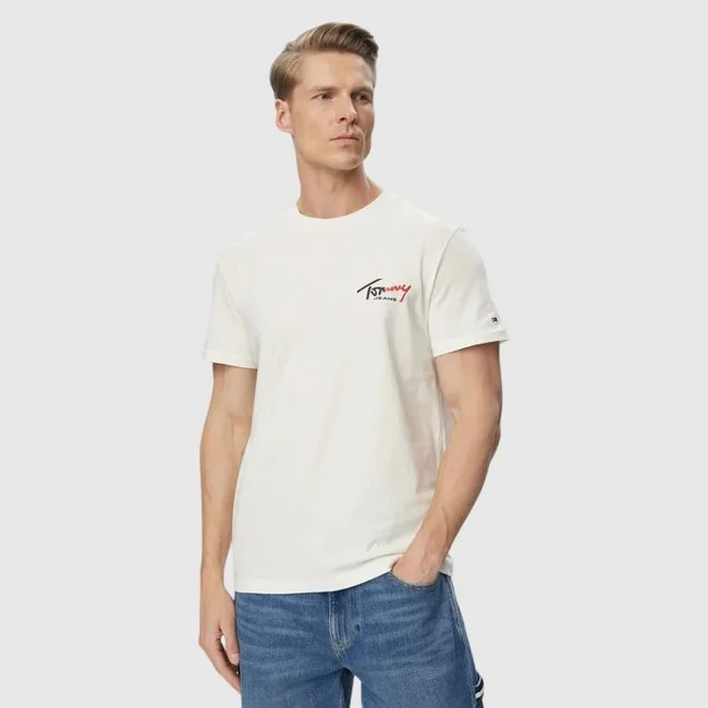 Camiseta Tommy Hilfiger Marfil Hombre