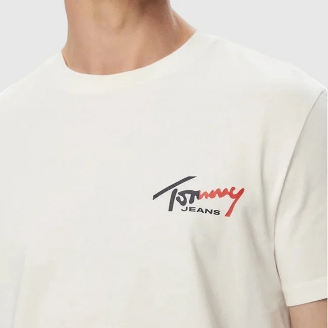 Camiseta Tommy Hilfiger Marfil Hombre