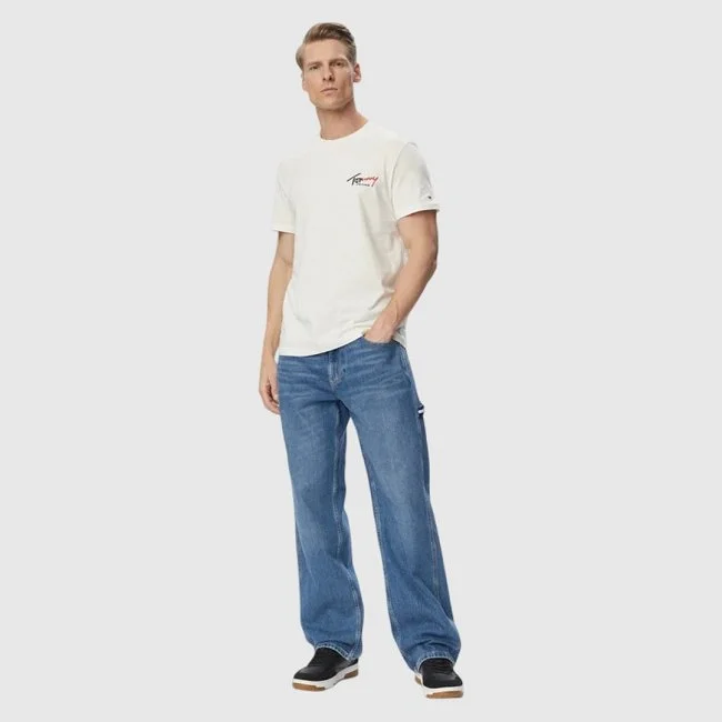 Camiseta Tommy Hilfiger Marfil Hombre